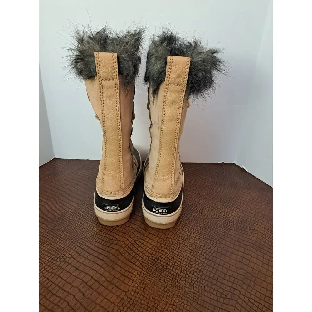Sorel Women Joan of Arctic Waterproof Camel Brown Size 9